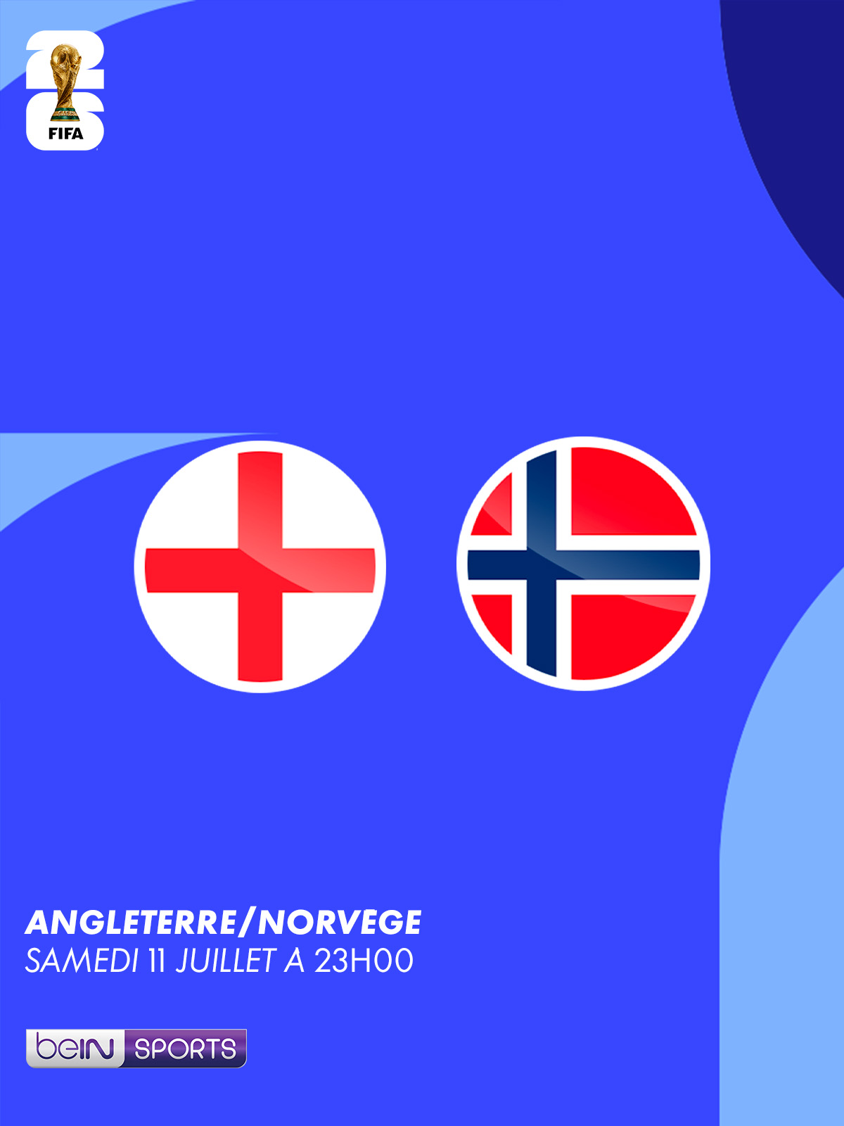 Angleterre vs Norvège - quart de finale