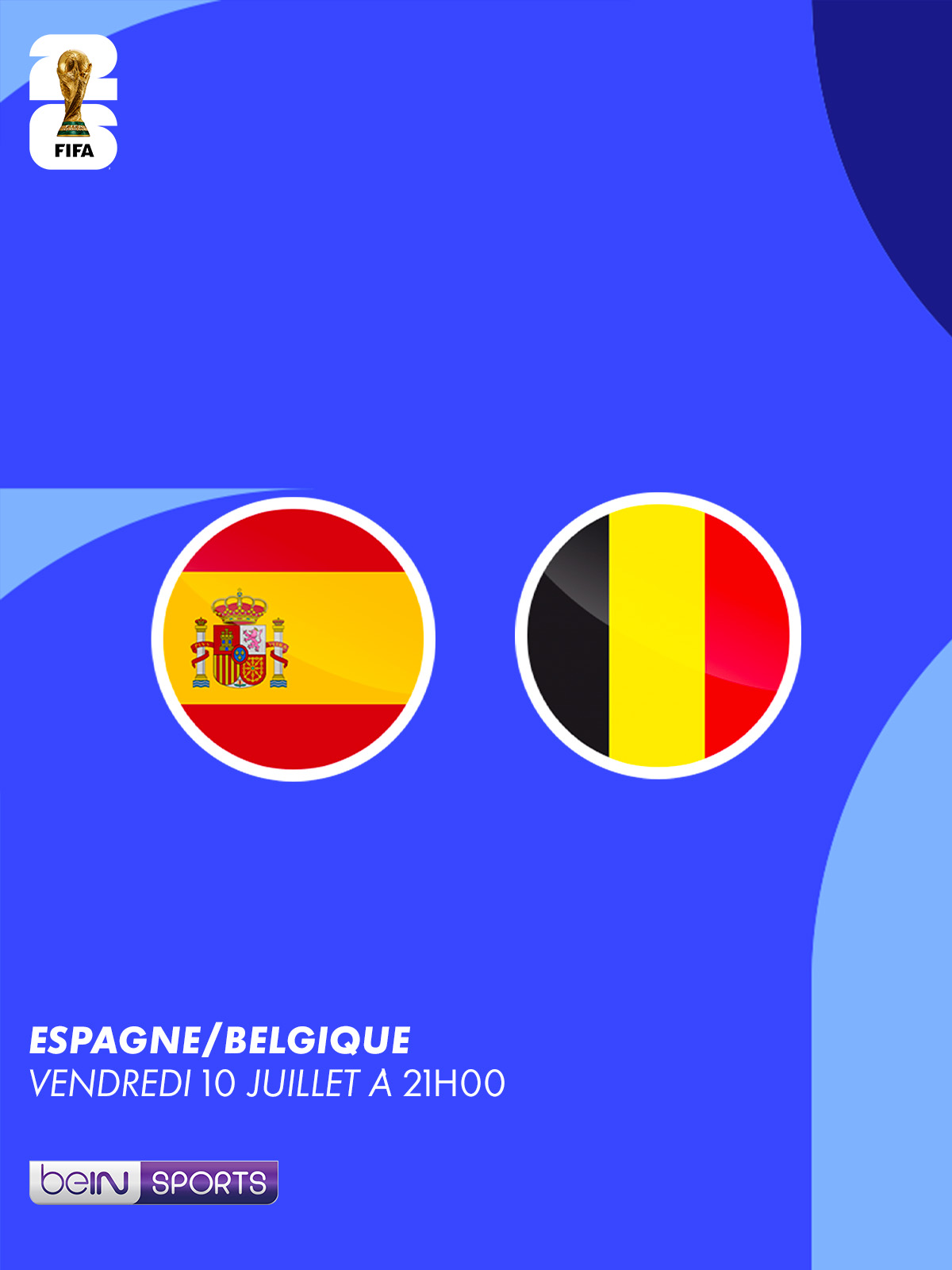 Espagne vs Belgique - quart de finale