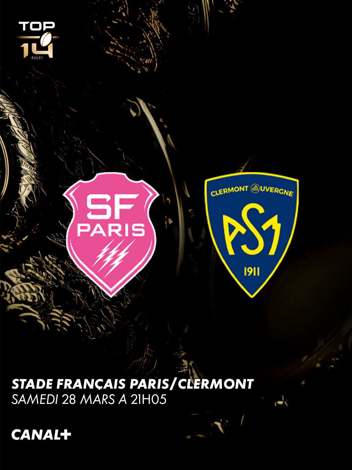 Stade Français Paris vs Clermont - 28 mars