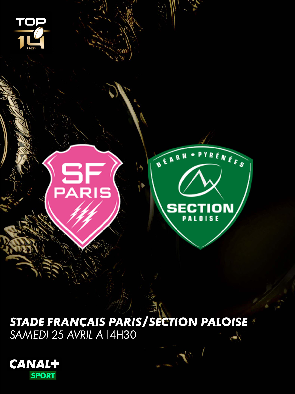 Stade Français Paris vs Section Paloise - 25 avril